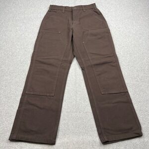 Carhartt Double Knee Pants Mens 30x30 Brown Loose Straight Carpenter B136 DKB